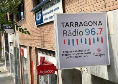 Rótulo exterior Radio Tarragona
