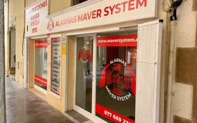 Rotulación de la tienda Alarmas Maver System