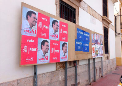 carteles impresos para elecciones